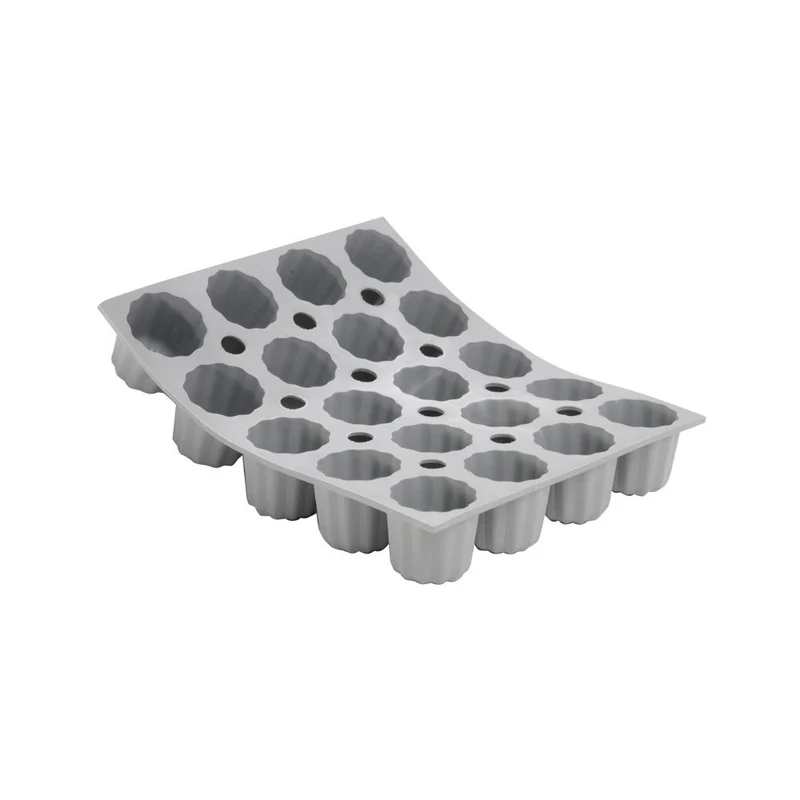 Moule en silicone 20 mini-cannelés bordelais - DE BUYER