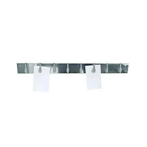 Porte-Fiches aimanté inox 8 Ressorts 62,5cm - Louis Tellier