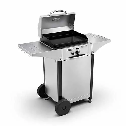 Plancha électrique inox 40 avec chariot - ROLLER GRILL