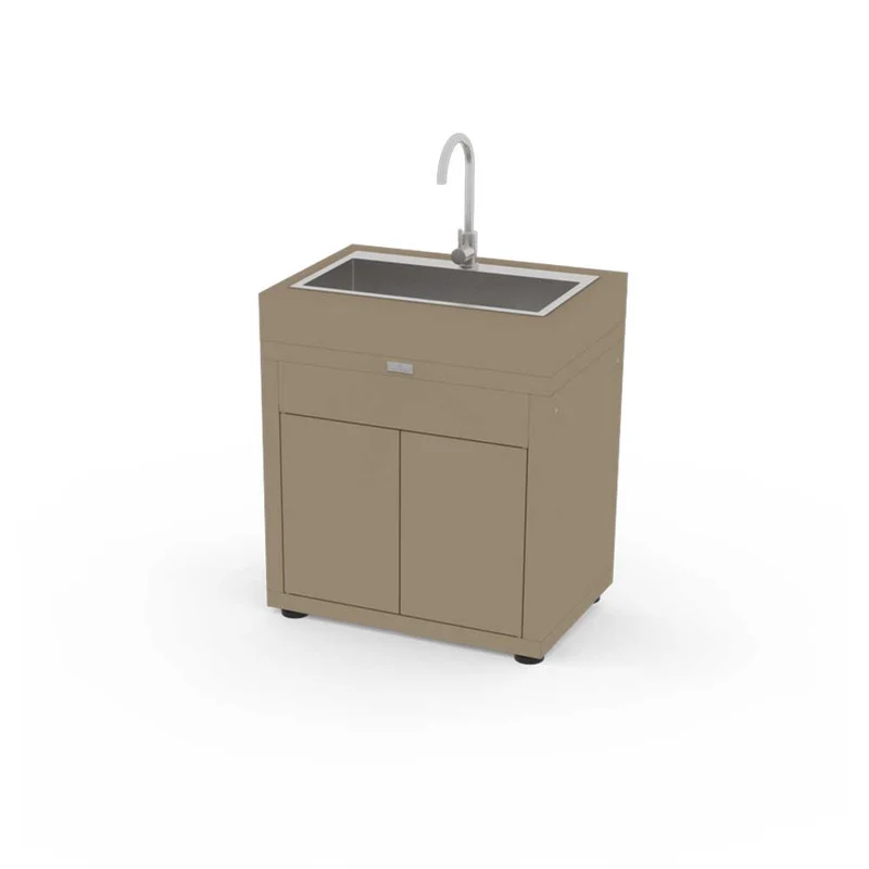 Meuble avec évier 80 x 55 cm Taupe - LE MARQUIER
