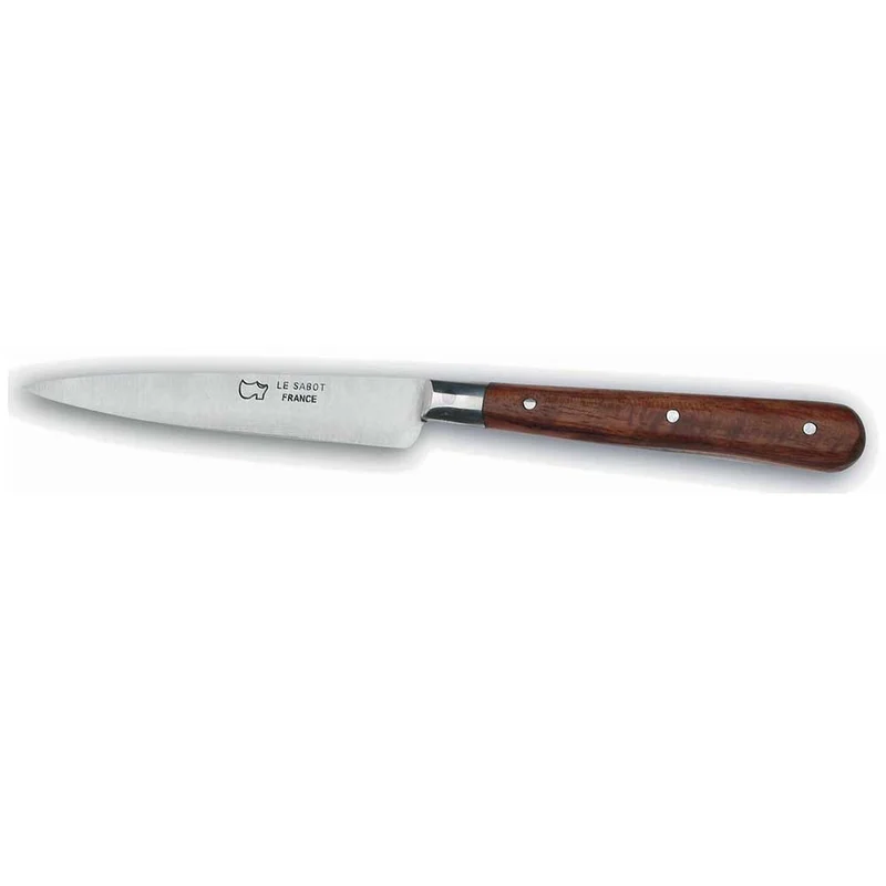 Couteau d'Office Lame Inox 10,5cm Mitre Manche Bois - Au Sabot