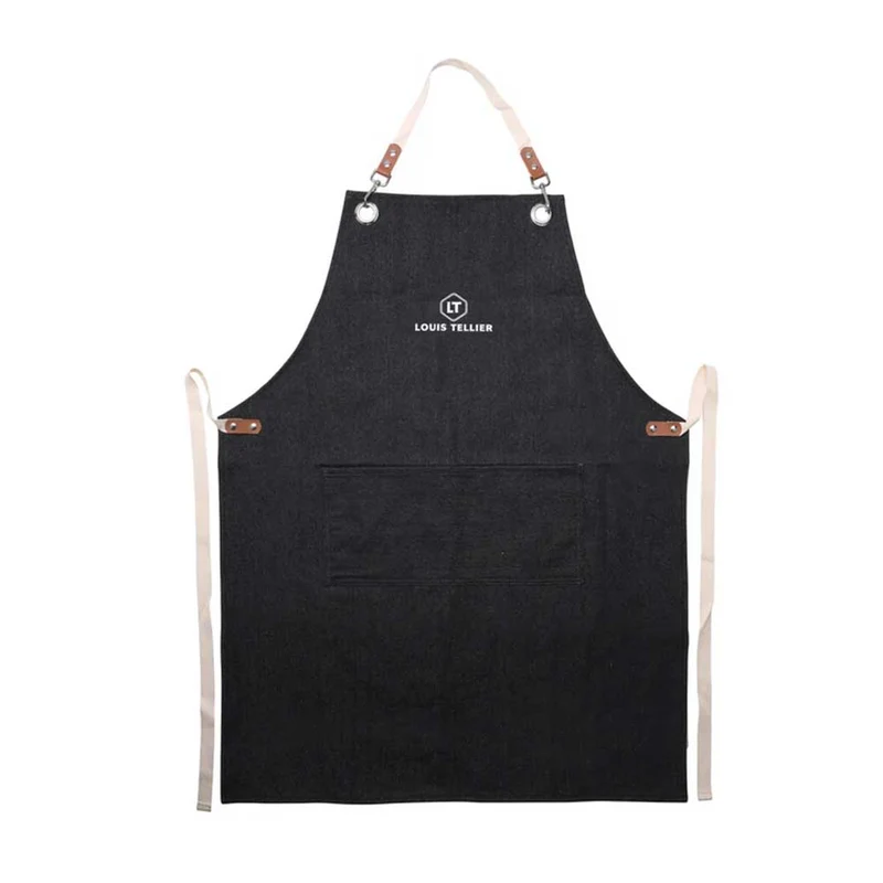 Tablier de cuisine couleur denim - LOUIS TELLIER