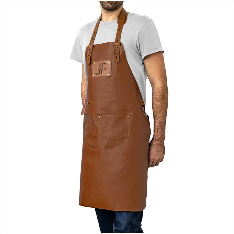 Tablier en cuir de bison - JUNTO