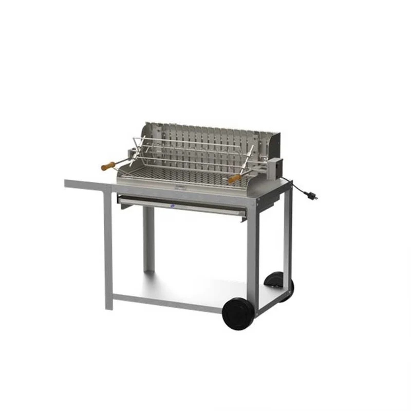Barbecue + Chariot Exclusive Irissarry 78*32 Inox - LE MARQUIER