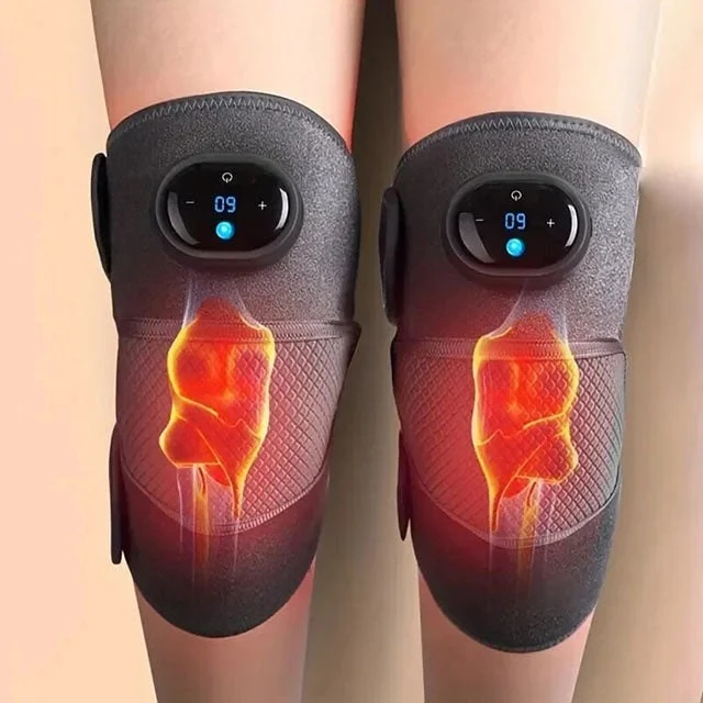 Wireless Knee Massager with Heating and Vibrations, USB-C