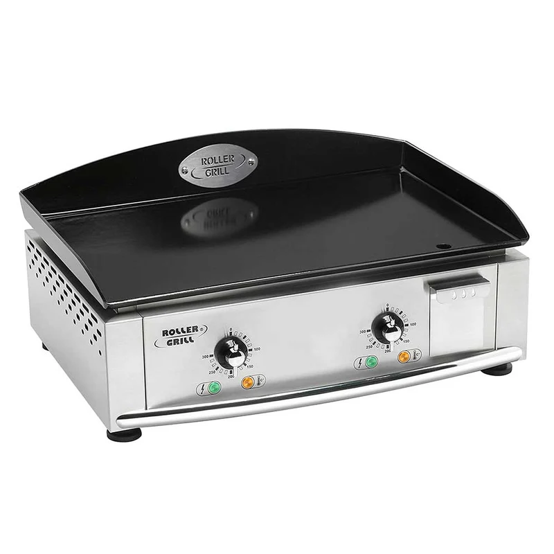 Plancha électrique inox 60 plaque acier émaillé - ROLLER GRILL