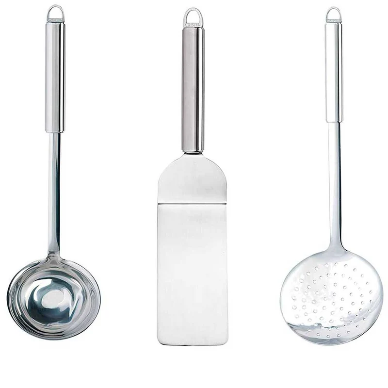 Lot 3 ustensiles inox - CRISTEL