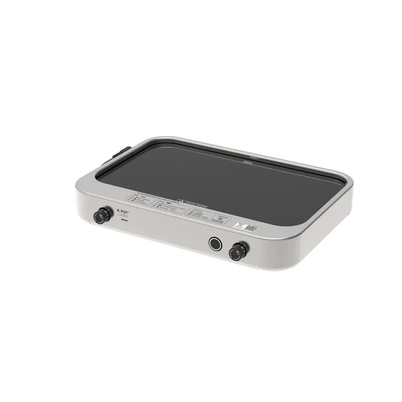 Rieber Cuisine de catering numérique et pilotée par application avec plaque vitrocéramique K-POT CONNECT 1/1-ck-2200-2Z argenté