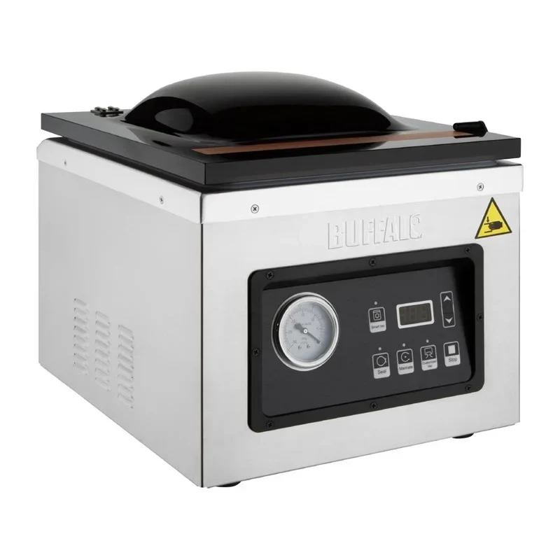Machine sous vide à cloche Buffalo 9 Litres, largeur de sachet jusqu’à 300 mm, avec pompe à huile