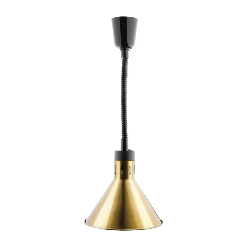 Lampe chauffante conique télescopique Buffalo avec finition or
