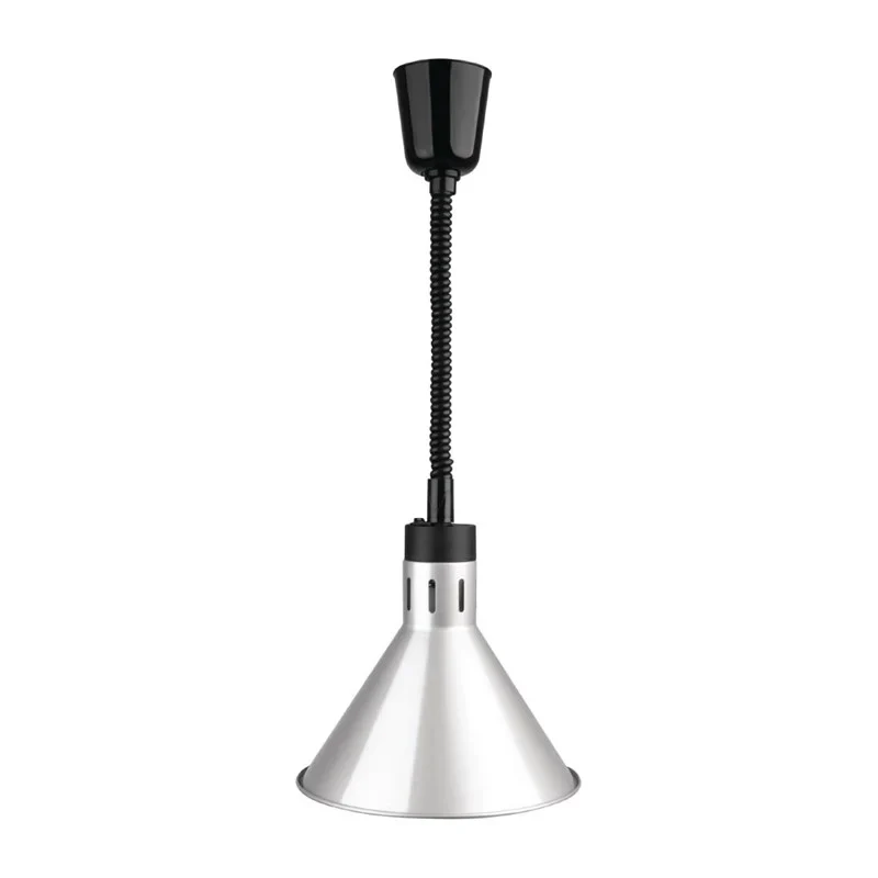 Lampe chauffante conique télescopique Buffalo finition argent