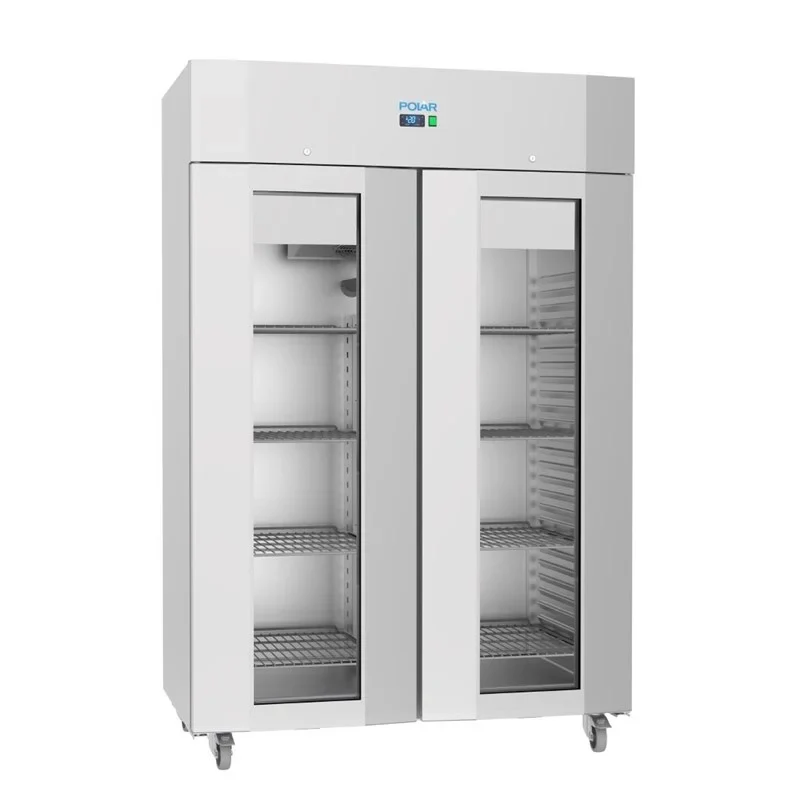 Polar U-Serie Armoire réfrigérée professionnelle 1400 Litres avec porte vitrée, haute efficacité énergétique