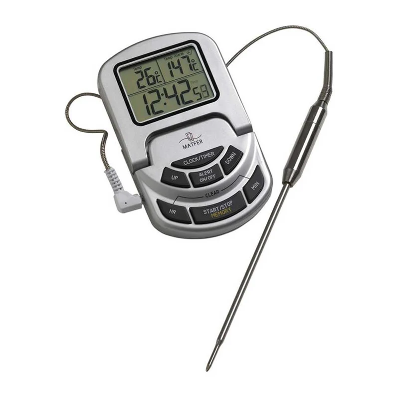 Thermomètre de cuisson sonde avec alarme IP65 de 0° à +300° C - MATFER