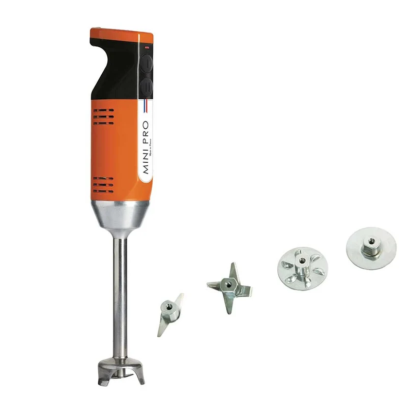 Mixeur plongeant polyvalent mini-pro Orange Noir 4 couteaux - DYNAMIC