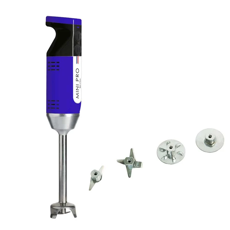 Mixeur plongeant polyvalent mini-pro Bleu Noir 4 couteaux - DYNAMIC
