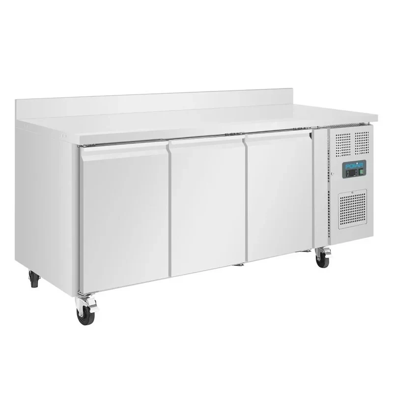 Table congélateur Polar série U 3 portes 417 Litres avec dosseret
