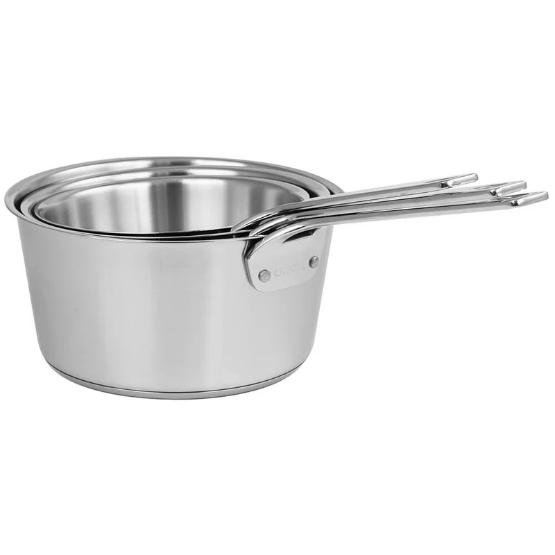 Lot 3 Casseroles Inox Brossé 1826 - CRISTEL