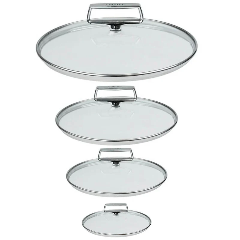 Lot de 4 Couvercles en verre bombé Castel'Pro - Cristel