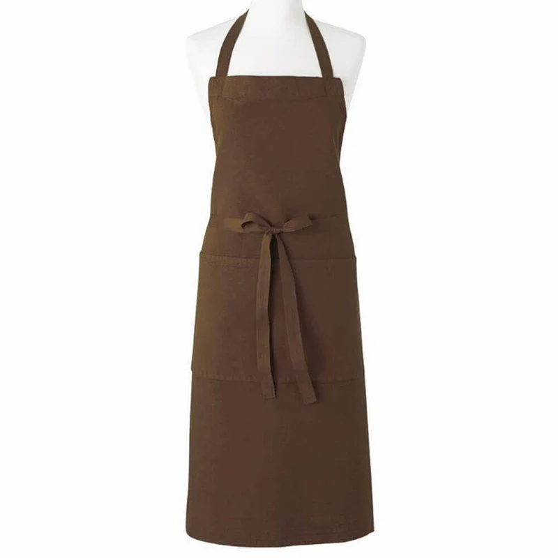 Tablier Coton Lin Confiseur Chocolat 102x92 cm - Charvet Editions
