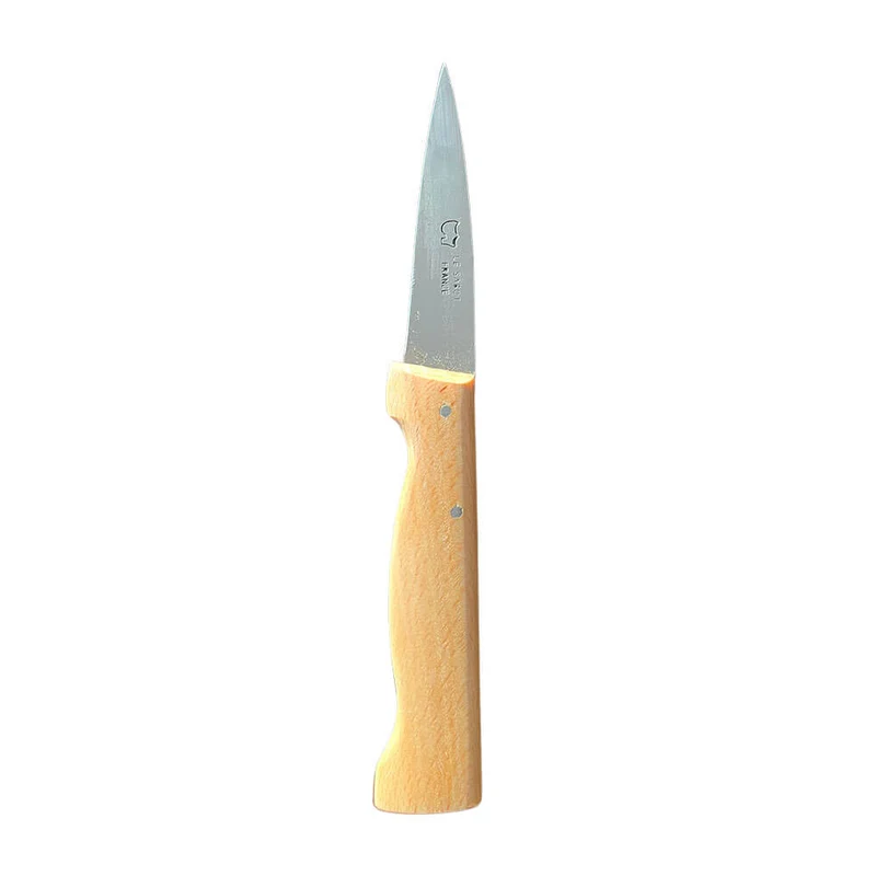 Petit couteau d'Office Acier Carbone Manche en Hêtre - Au Sabot