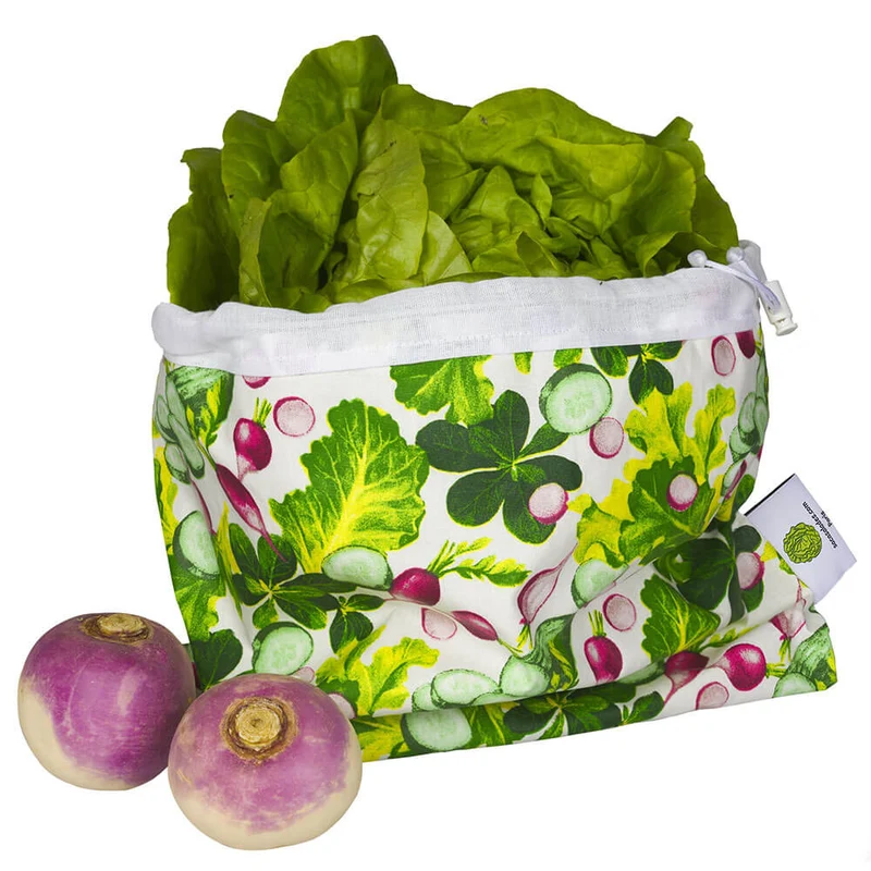 Sac à salade Motif Radis - Sacasalades