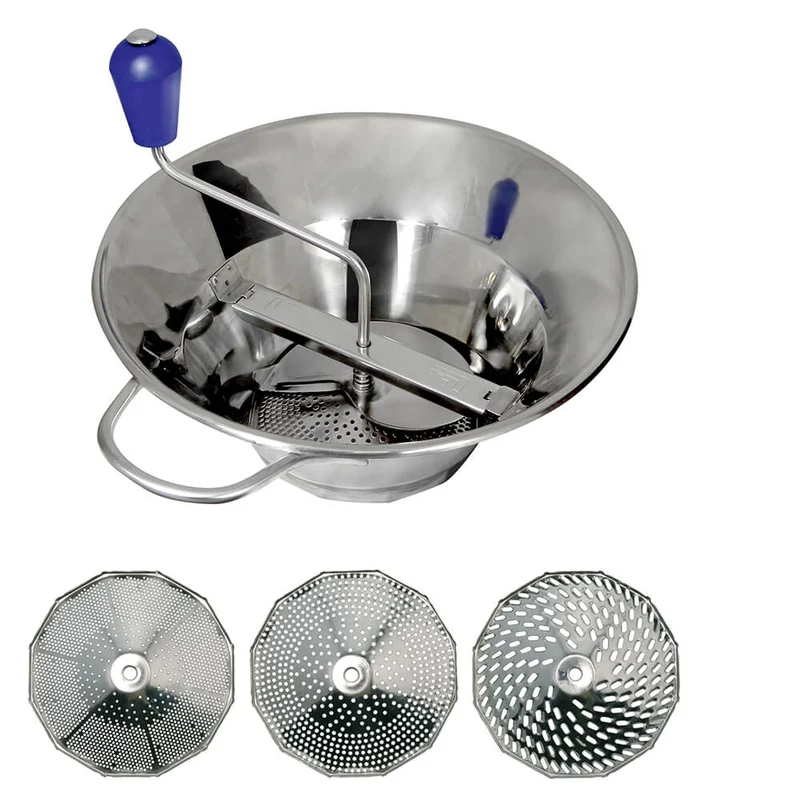 Moulin n°3 inox avec 3 grilles OFFERTES - Louis Tellier