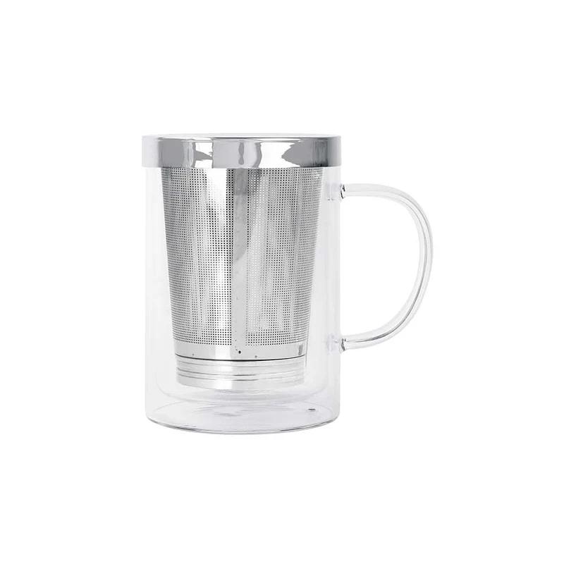 Mug Théière Verbena verre et inox - CRISTEL