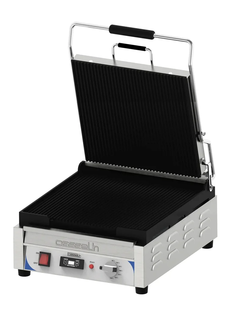 Grill à panini XL Premium Rainurée - Rainurée avec minuteur