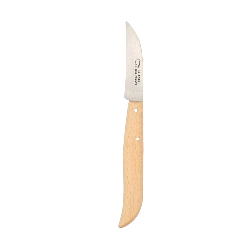 Couteau d'Office Bec d'oiseau Lame Inox Manche Bois - Au Sabot
