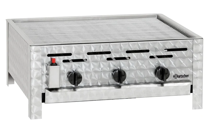 Grill de table combiné à gaz avec grille de cuisson