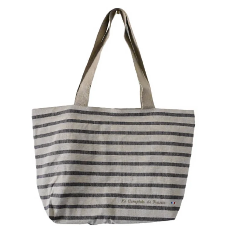 Sac marinière bleu en Lin réversible - Charvet Editions