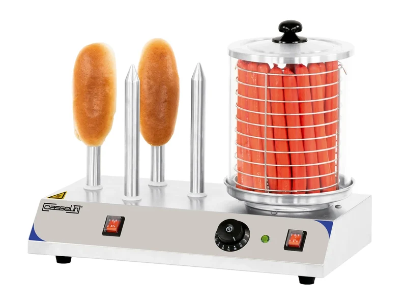 Appareil à hot-dog Casselin avec 4 tiges à toasts