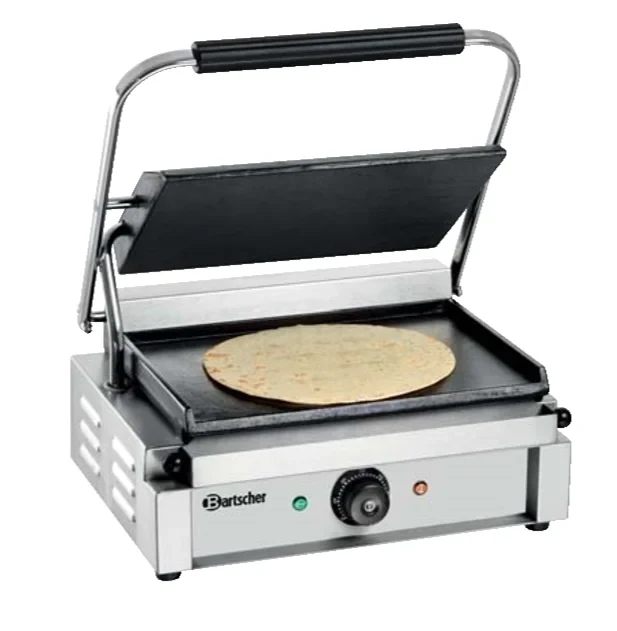 Grill à contact / grill à panini électrique 2,2 kW plaques de cuisson lisses