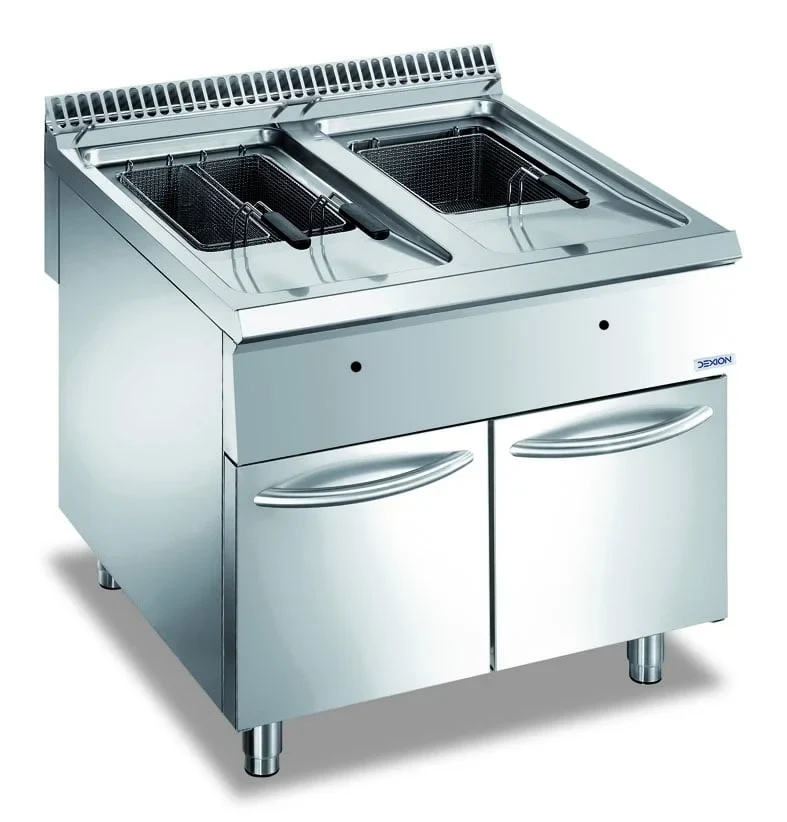 Friteuse à gaz Dexion Lux 980 - 80/90 - 18+18 litres