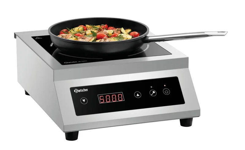 Bartscher Réchaud à induction Ø 280 mm avec commande tactile, 5000 W