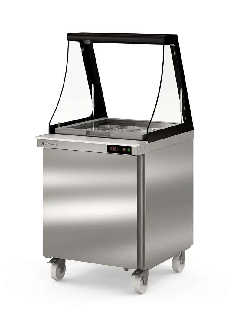 Coreco Saladette US Range 700 - 1/0 avec rehausse vitrée
