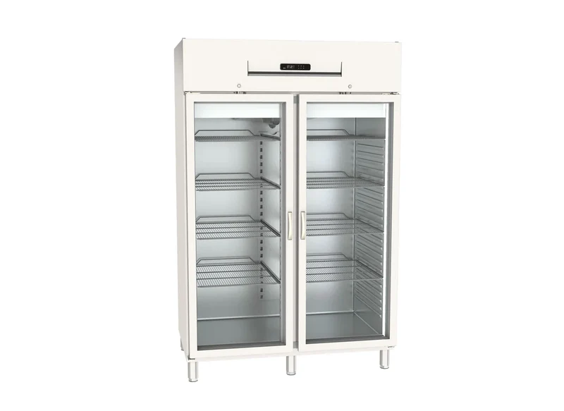 Armoire de congélation professionnelle 1400 GN 2/1 Superior - avec 2 portes vitrées