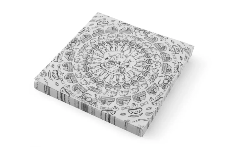Papier d’emballage résistant à la graisse 306x305 motif à carreaux