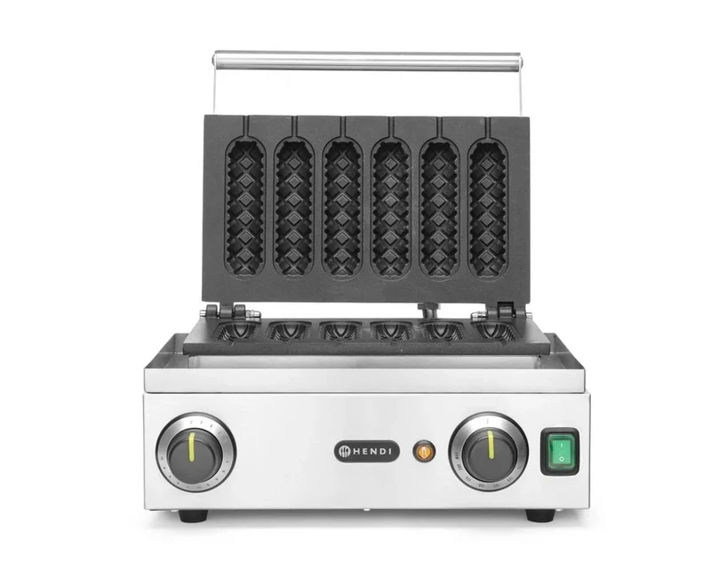 Gaufrier Hendi « Corn Dog », 230V/1550W, 390x378x(H)229mm