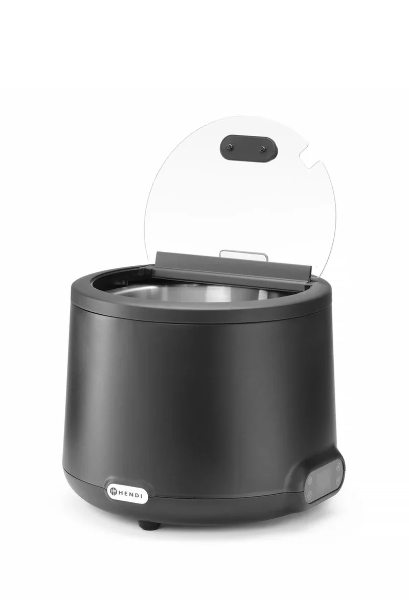 Hendi UNIQ Marmite à soupe, 8L, Noir, 220-240V/500W, Ø 365x(H)325mm