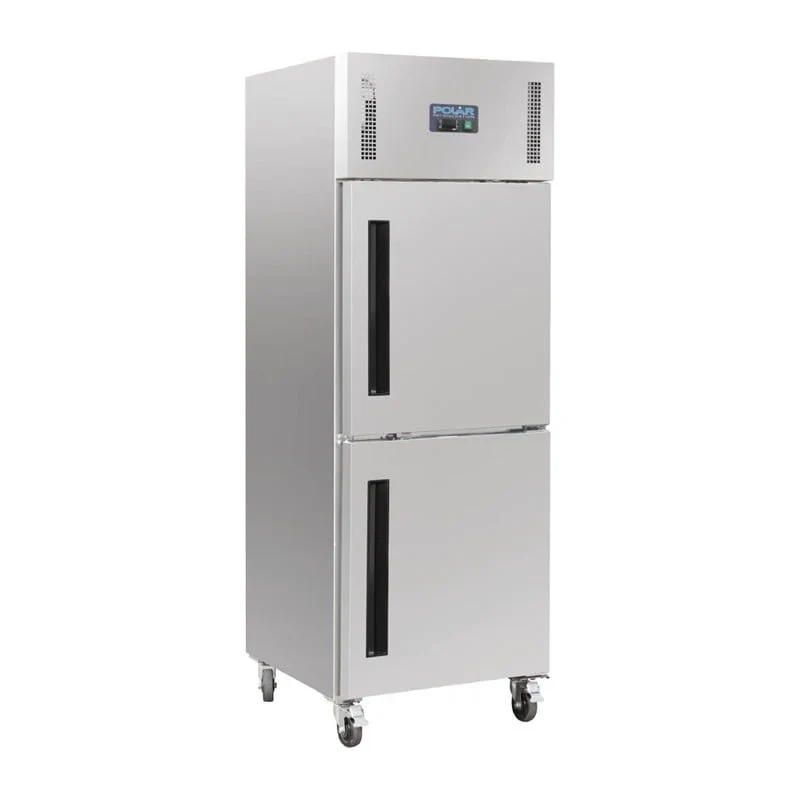 Armoire de congélation Polar Série G en acier inoxydable avec 2 portes 600L