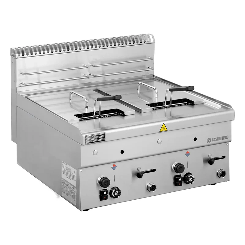 Friteuse à gaz Série 600 - 60/60 - 8+8 Litres - appareil de table - 14,8 kW