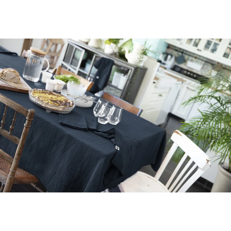 Nappe rectangle 150 x 250 cm GAÏA Minuit