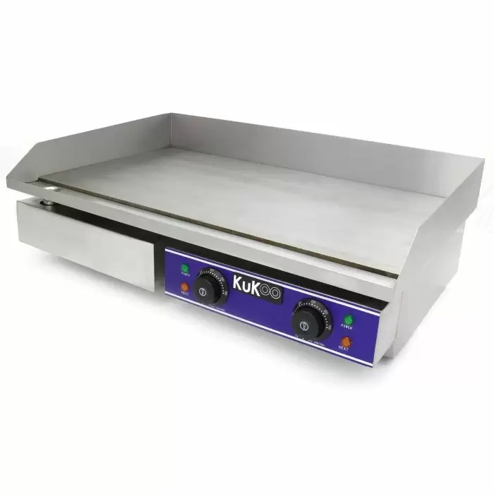 Plancha électrique en acier inoxydable de 70 cm