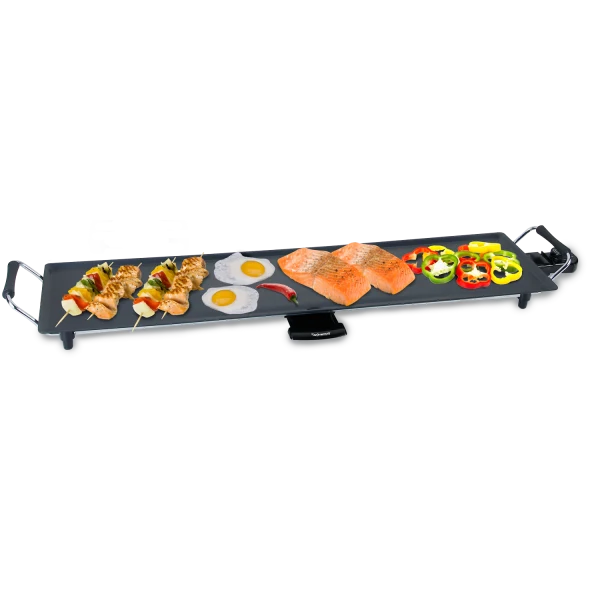 Techwood Teppan Yaki Grill Plancha Jumbo – Cuisinez Facilement pour Toute la Famille