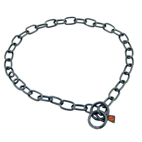 Collier à chaîne en acier inoxydable noir