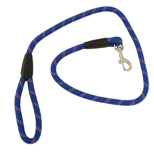 Laisse Ronde Bleue Épaisse pour promenade chien