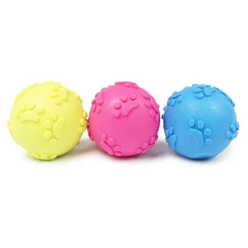 Balle de Jeu Chien Diamètre 6cm - Motif "Pattes de Chien"