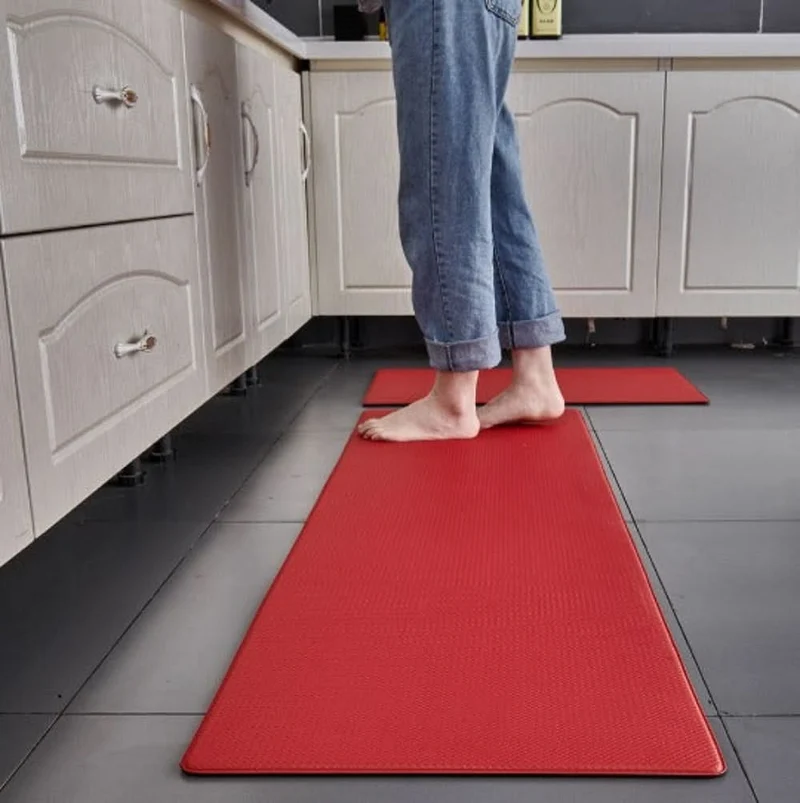 Waterproof kitchen mat durable cushioned non-slip design