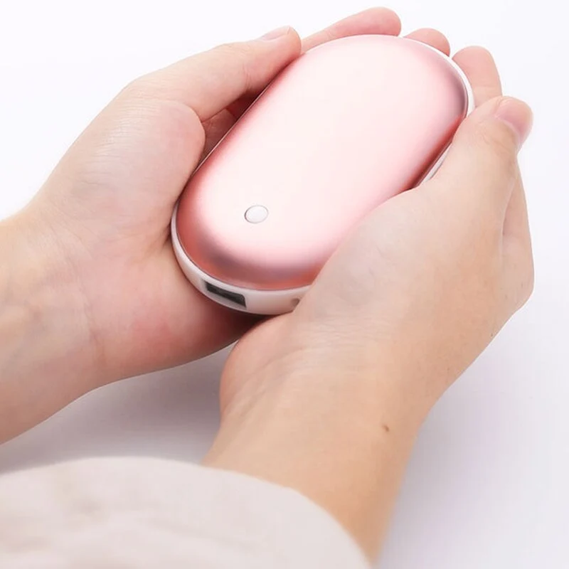 Portable Rechargeable Hand Warmer with Power Bank and Fast Heating